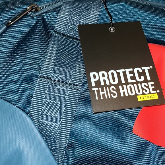 Under Armour LOGO Duffle Bag, Blue - Picture 7 of 8